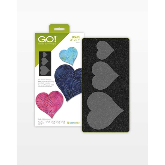 Accuquilt GO! Heart-2", 3", 4" Die
