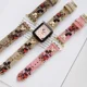 thumbnail image 2 of Disney Mickey Strap For Apple Watch 44 40 38 42 Mm Watchband Bracelet Textured Canvas Leather Strap Iwatch Series 6 Se 543, 2 of 5