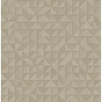 Decorline Gallerie Taupe Triangle Geometric Wallpaper