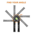 thumbnail image 3 of walmeck Protracteur de Scie Trancheuse pour Menuiserie Jauge d'Angle Trantracteur 360° Mesure Précise des Angles Intérieurs et Extérieurs, 3 of 7