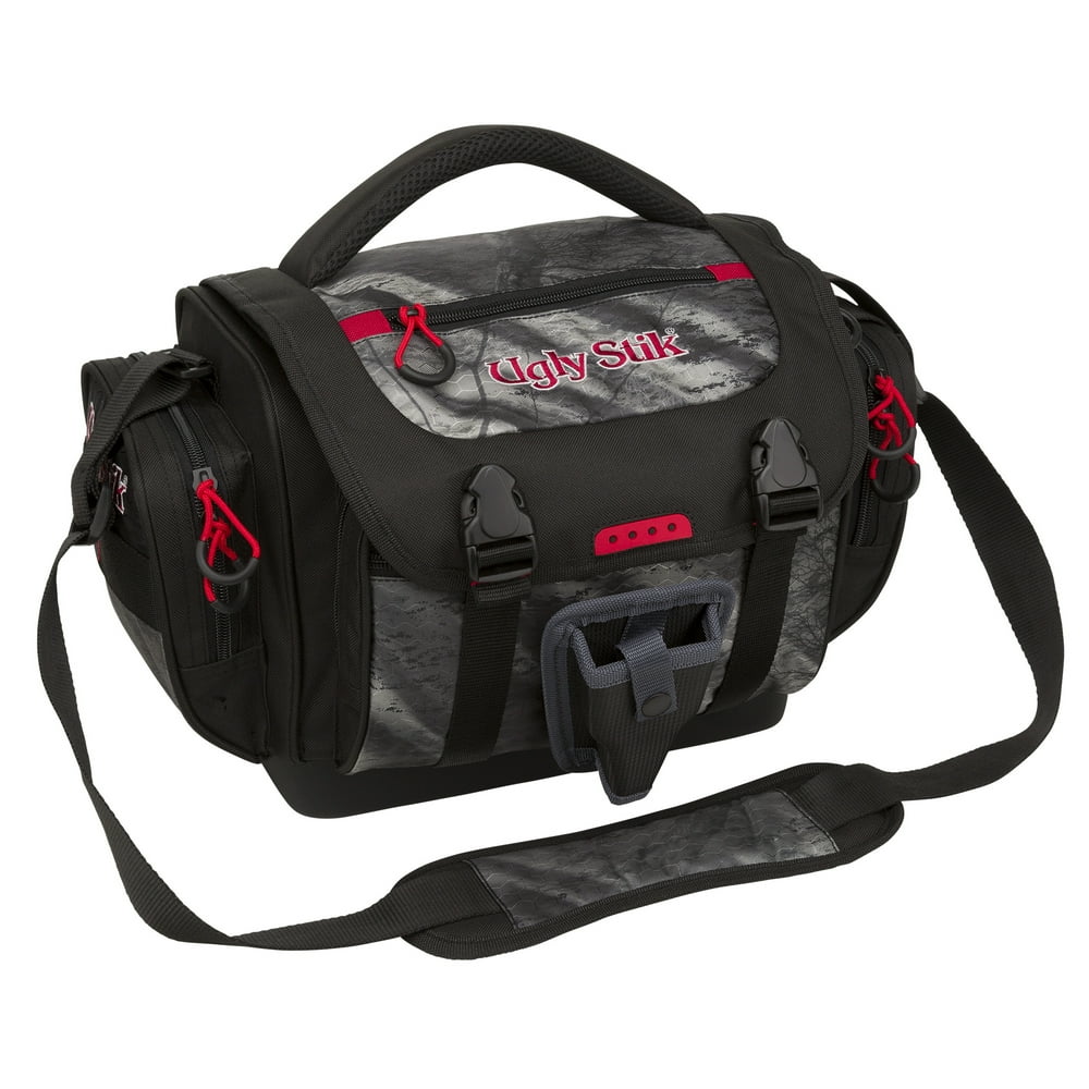 Ugly Stik Fishing Tackle Bag with Four Medium Lure Box Storage