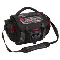 Ugly Stik Fishing Tackle Bag with Four Medium Lure Box Storage Containers, Medium, Realtree Fish Black Camouflage