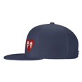 thumbnail image 3 of ZICANCN Eternal Love Baseball Caps, Trucker Hats for Men And Women, Adjustable Breathable Flat Caps, Navy Blue, 3 of 8