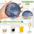 thumbnail image 2 of Yayeee 6 PCS Drink Coasters with Holder Set Woven Absorbent Round Tabletop Hot Pad, Crystal Ball, 2 of 7