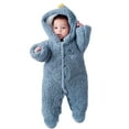 thumbnail image 3 of Sngxgn Baby Bodysuit for Girls Boys Long Sleeve Sleepers(Blue,80), 3 of 9