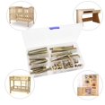 thumbnail image 5 of Juego de 25 tornillos hexagonales M6 x 40 mm/50 mm/60 mm/70 mm/80 mm Kit surtido de tuercas cilíndricas para camas, cabeceras, sillas, muebles, kit de repuesto de tornillos para cuna y cama de bebé, 5 of 5