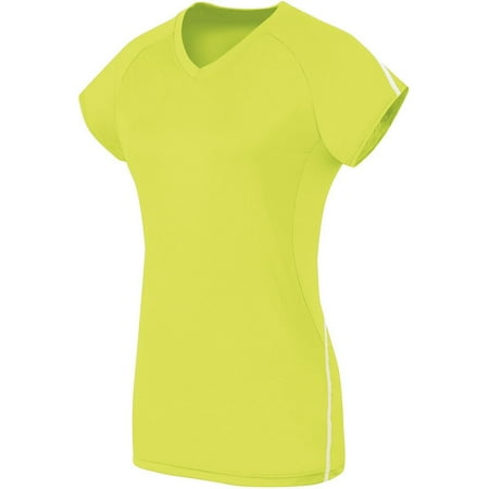 Ladies Short Sleeve Solid Jersey Xl Lime/White | Walmart Canada