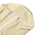 thumbnail image 5 of Alun Womens Upf 50+ Full Zipper Fishing Hoodie Shirt with Facial Occlusion and Thumb Holes Design Lightweight Pure Slim Fit Long Sleeve Hooded Tops with Pockets 1—Beige L, 5 of 8