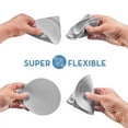 thumbnail image 3 of SHOWERRING & STOPRING BUNDLE, Flat Stainless Steel Drain Protector/Silicone Stopper Combo for Bathtub & Bathroom Sink (Gray), 3 of 10