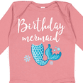 thumbnail image 4 of Inktastic Birthday Mermaid Girls Party Gift Girls Long Sleeve Baby Bodysuit, 4 of 5