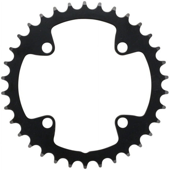 FSA Omega/Vero Pro Steel Road Double Chainring - 36t, 90 BCD, Steel, N-11, Black