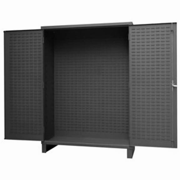 Durham SSC-602484-BDLP-3S-95 84 in. 14 Gauge Steel Empty Cabinet with Flush Door, Gray