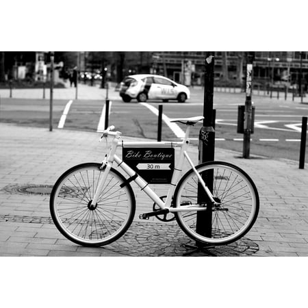 LAMINATED POSTER Racing Cyclists Road Bike Black And White Bike Poster Print 24 x