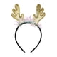 thumbnail image 2 of Diadema con Cuernos Navideños, Diadema con Cuernos Grandes Dorados, Accesorios Decorativos, 2 of 5