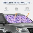 thumbnail image 5 of Yiaed Violet Print Car Front Windshield Sun Shade,Foldable Anti-UV Car Sunshade for Front Window for Most Vehicles-Small, 5 of 5