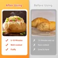 thumbnail image 3 of FUCHEGN Microwave Baked Potato Cooker, Cooks In Minutes Tender & Fluffy, Baking Potato Cooker For Microwave Oven, Twice Baked Potatoes Steamer, Microwave Baked Potato Bag, 3 of 6