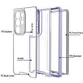 thumbnail image 2 of Designed For Samsung Galaxy S24 Ultra Phone Case,Military-Grade Protection,Transparent Back Designing,Heavy Duty Anti-Drop Shockproof Bicolor Rugged 4-in-1 Phone Case,Lightpurple, 2 of 8