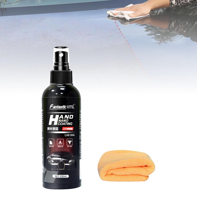 Recubrimiento en aerosol para reparación de automóviles, antiarañazos, antiincrustante, pulidor de cera para automóviles, pintura para ventanas, cubos 120ML Baoblaze Aerosol de cera para revestimiento de automóviles