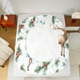 thumbnail image 5 of jejeloiu Wild Deer Full Size Sheets,Jungle Animal Reindeer Bed Sheets,Merry Christmas Tree Sheet Sets,Super Cozy Room Decor,4-Piece, 5 of 7