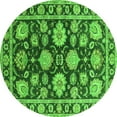 thumbnail image 1 of Ahgly Company Indoor Round Oriental Green Traditional Area Rugs, 8' Round, 1 of 4