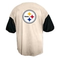 thumbnail image 3 of Men's-Fanatics  Cream Pittsburgh Steelers Vintage Full-Button Short Sleeve Top, 3 of 3
