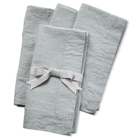 TAG Threads Slub Napkin, Light Gray - Set of 4