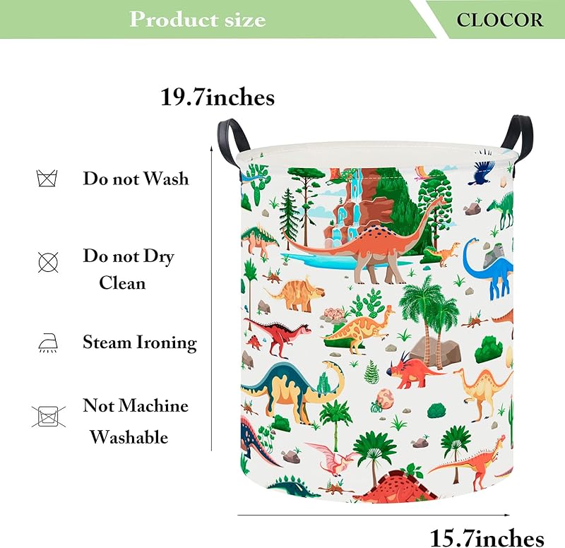 Kids Laundry Basket,Waterproof Baby Boys Nursery Hamper,Collapsible Fabric Storage Container,Toys Bin,Room Decor,Gift Basket