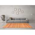 thumbnail image 3 of Ahgly Company Indoor Rectangle Abstract Orange Modern Area Rugs, 7' x 9', 3 of 4