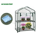 thumbnail image 4 of Cubierta de invernadero de jardín Planta de crecimiento de flores Casa de retención de calor Cubierta impermeable de PVC transparente, 2 niveles Inevent HA6348-01B, 4 of 6