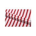 thumbnail image 7 of Unique Bargains Men's Long Sleeve Pullover Top Crew Neck Striped T-Shirts 42 Red and White, 7 of 7
