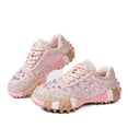 thumbnail image 2 of Dakaela Women's Rhinestone Walking Shoes Non Slip Sparkly Fashion Chunky Sneakers Lace up Workout Gym Casual Running Shoes Size 6-10 Red, 2 of 9
