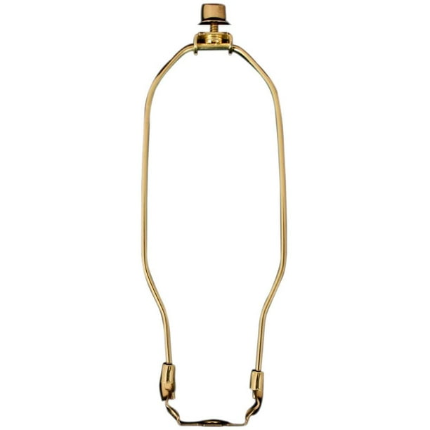 Heavy Duty Harp For Lamp Shade Holder 8 5 Inch Polished Brown Base Com Heavy Duty Harp For Lamp Shade Holder, How To Install Lamp Shade Holder