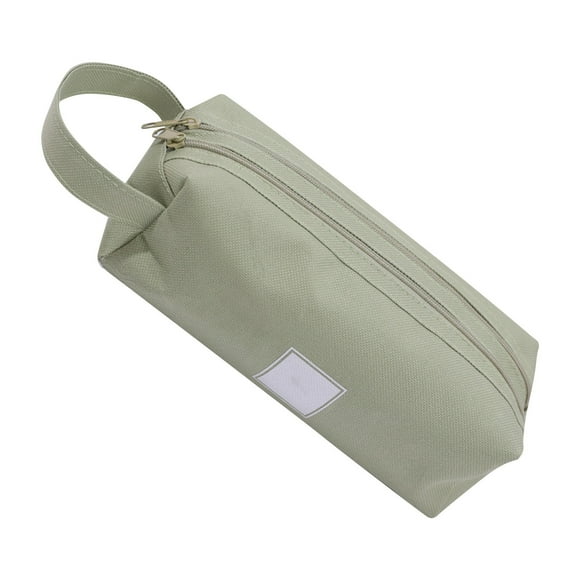 Lápiz multiusos de gran capacidad Lápiz de doble capa Lienzo Lápiz Cosméticos Bolsa de almacenamiento