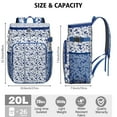 thumbnail image 3 of Monstera Hibiscus Cooler Backpack Leak-Proof Lightweight for Road Trips Travel with Long-Lasting Insulation, 3 of 6