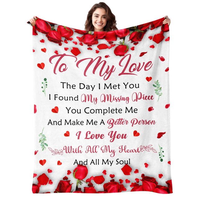 Manta Lavua To My Love Romantic Regalo 50x60 para esposa/novia