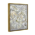 thumbnail image 3 of Stupell Industries Abstract Botanical Leaves Graphic Art Metallic Gold Floating Framed Canvas Print Wall Art, Design by Krinlox, 3 of 8