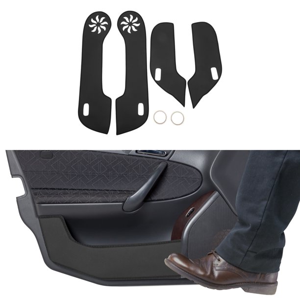 Pegatina antichoque de cuero para puertas de automóvil Unique Bargains para Honda Accord 7ª Generación 2006, protector de borde lateral de puerta, accesorios interiores, negro, 1 conjunto