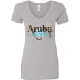 thumbnail image 3 of Inktastic Aruba Women's V-Neck T-Shirt, 3 of 5