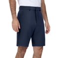 thumbnail image 2 of MIER Men's Flat Front Stretch Golf Shorts, 9 Inch Lightweight Shorts with 4 Pockets for Travel Hiking Casual, Navy, 40W x 9L, 2 of 7