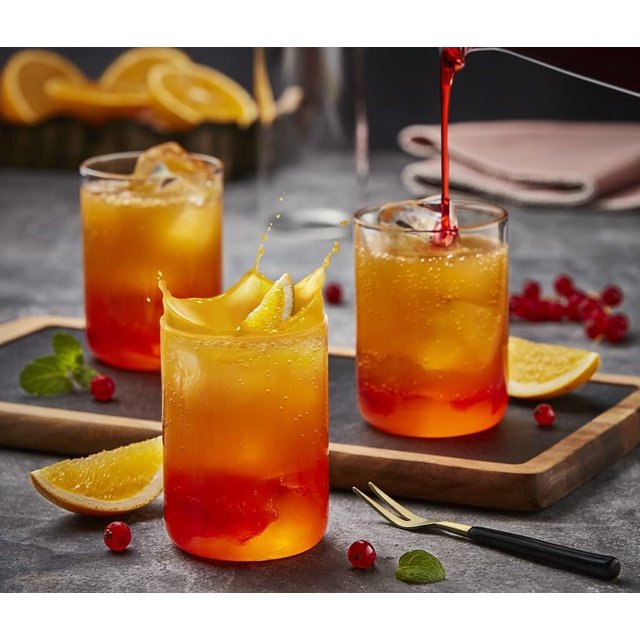 Vision Transparent Medium Glass Set Of 6 - 295ml Each, Clear | Borosilicate Glass Tumblers For Drinking Water, Cold Drinks - Flame Proof, Microwave & Dishwasher Safe | Ideal For Daily Use & Gifting