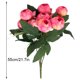 thumbnail image 2 of Brote de flor artificial Ramo Simulación Decoración floral Oficina en casa Adorno de flores falsas, Rosa oscuro, 15 cabezas Inevent HA8258-02B, 2 of 2