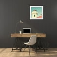 thumbnail image 3 of Dvorak, Vicki 26x26 White Modern Wood Framed Museum Art Print Titled - Lighthouse Birds, 3 of 4