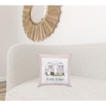 thumbnail image 6 of 17" X 17" Light Pink Checkered Easter Bunny Camper Throw Pillow, 6 of 6