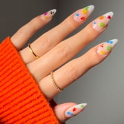Salon Perfect Nail Art Stickers, 3D Gel Effect, Tiny Fruits, 1 Sticker Sheet