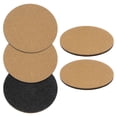 thumbnail image 7 of Uxcell 5-Pack Cork Plant Coasters, 4 Inch Fabric Plant Mat Cork Pads for Plants/Plant Coaster Mat [Dark Grey], 7 of 7