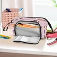 thumbnail image 6 of Nylon Fish Mouth Pencil Case with Large Capacity Zipper Pencil Pouch Pink Background Halloween Pattern Pencil Bag Organizers, 6 of 7