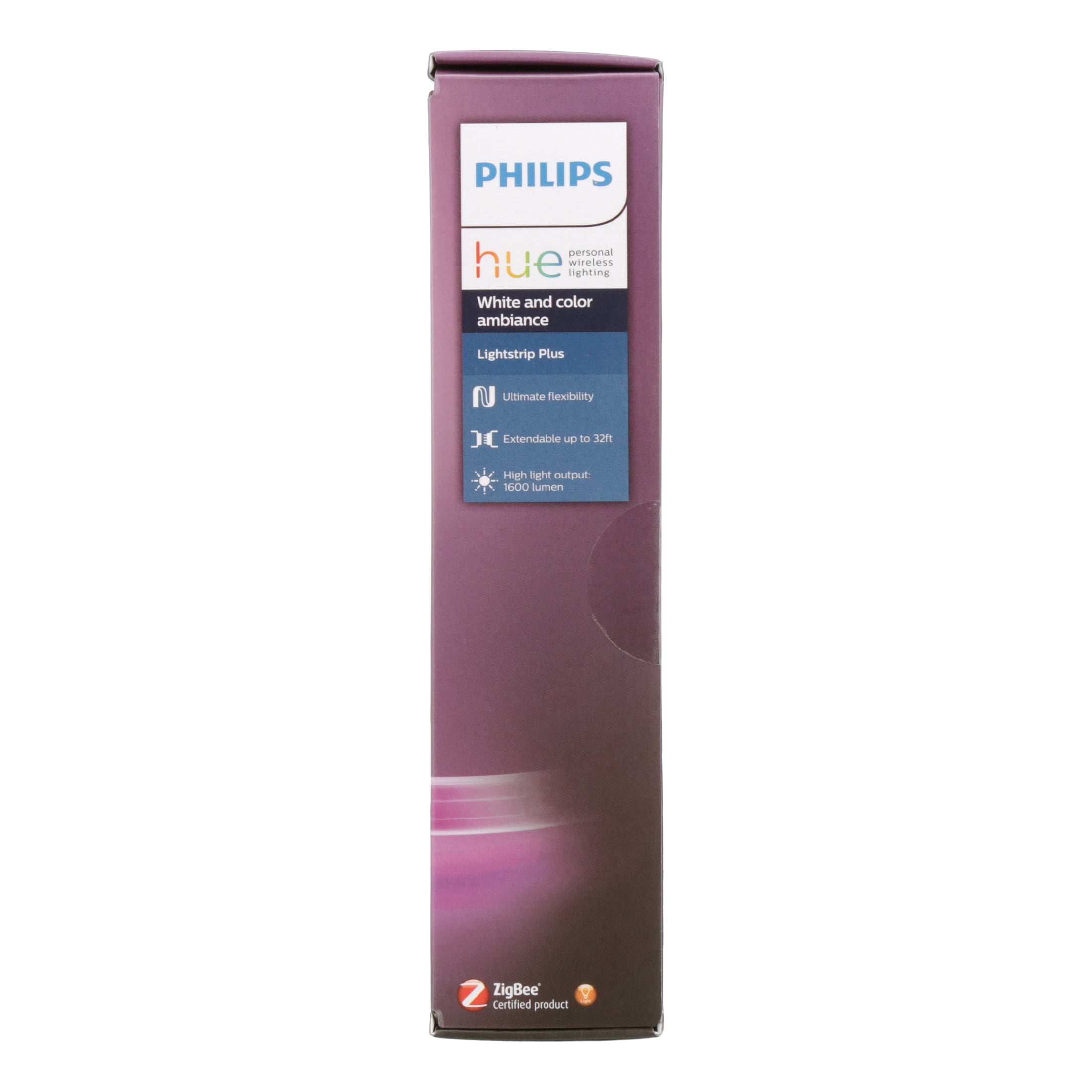 PHILIPS Hue Lightstrip Plus 2m Base kit & 1m Extension Bundle  (Non-Bluetooth) : Tools & Home Improvement