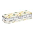 thumbnail image 2 of Plastic Pencil Box Large Capacity Pencil Boxes Clear Boxes with Snap-Tight Lid Stylish Office Supplies Storage Organizer Box Coconuts and Pineapples Pattern, 2 of 7