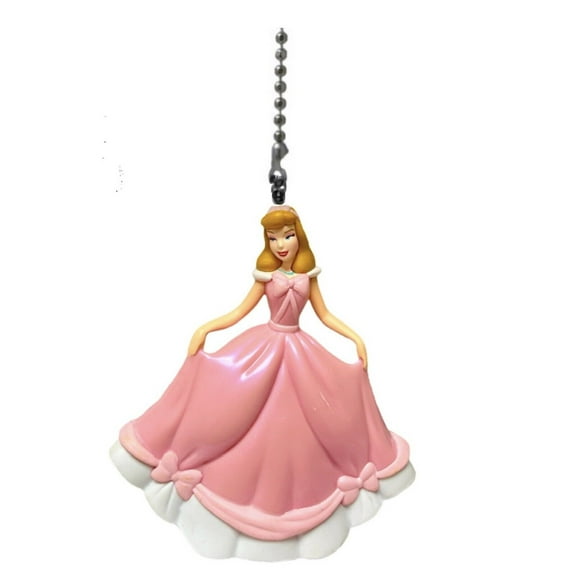 Cinderella Pink Gown Fan Light Lamp Pull Chain Figure PVC Figurine New 3”