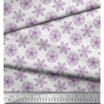 thumbnail image 3 of Soimoi Velvet Fabric Dot & Snowflake Artistic Print Fabric by the Yard 58 Inch Wide, 3 of 3